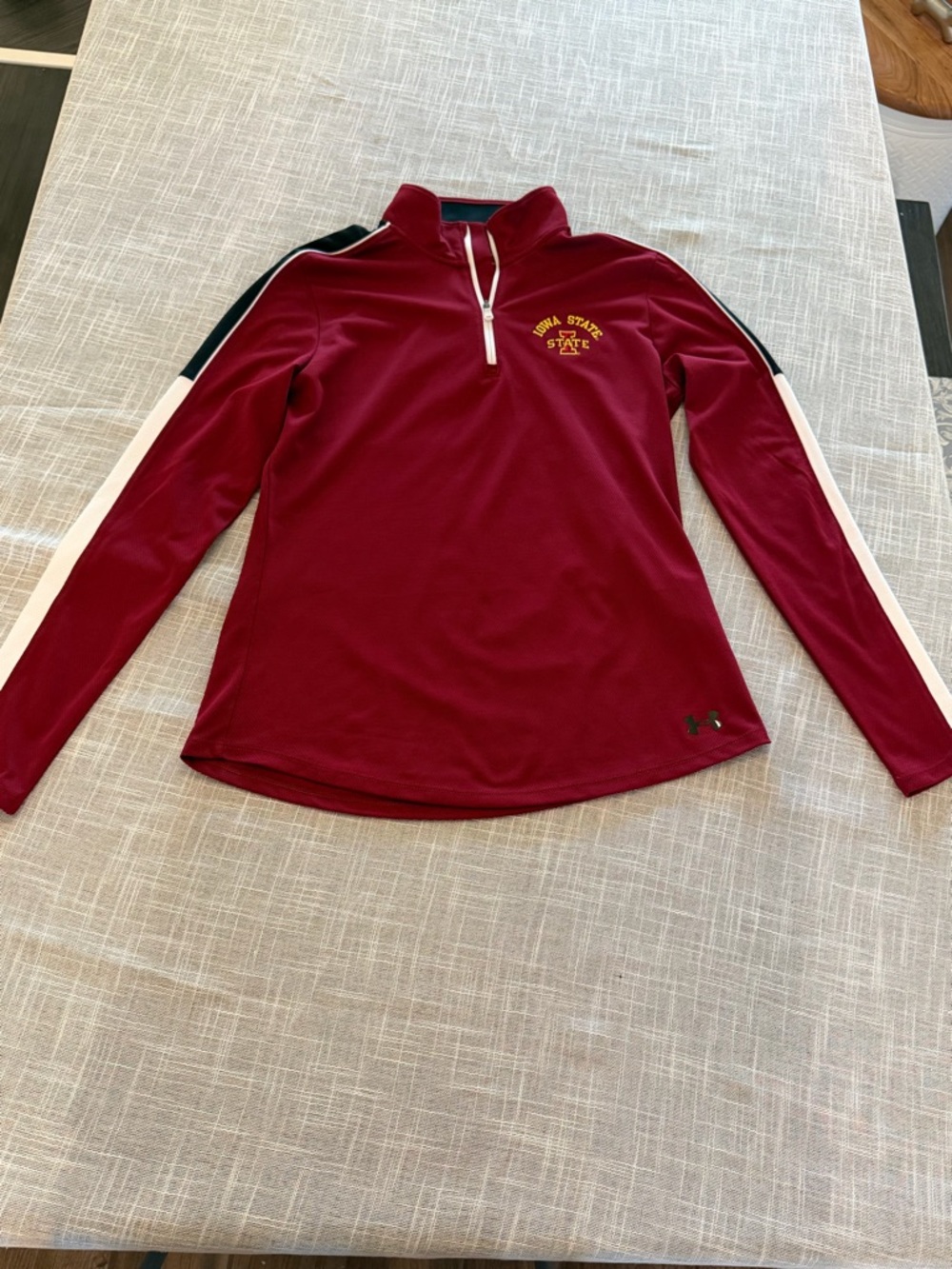 Under Armour Iowa State 1/4 Zip Pullover Red HeatGear Women’s M - Picture 2 of 7